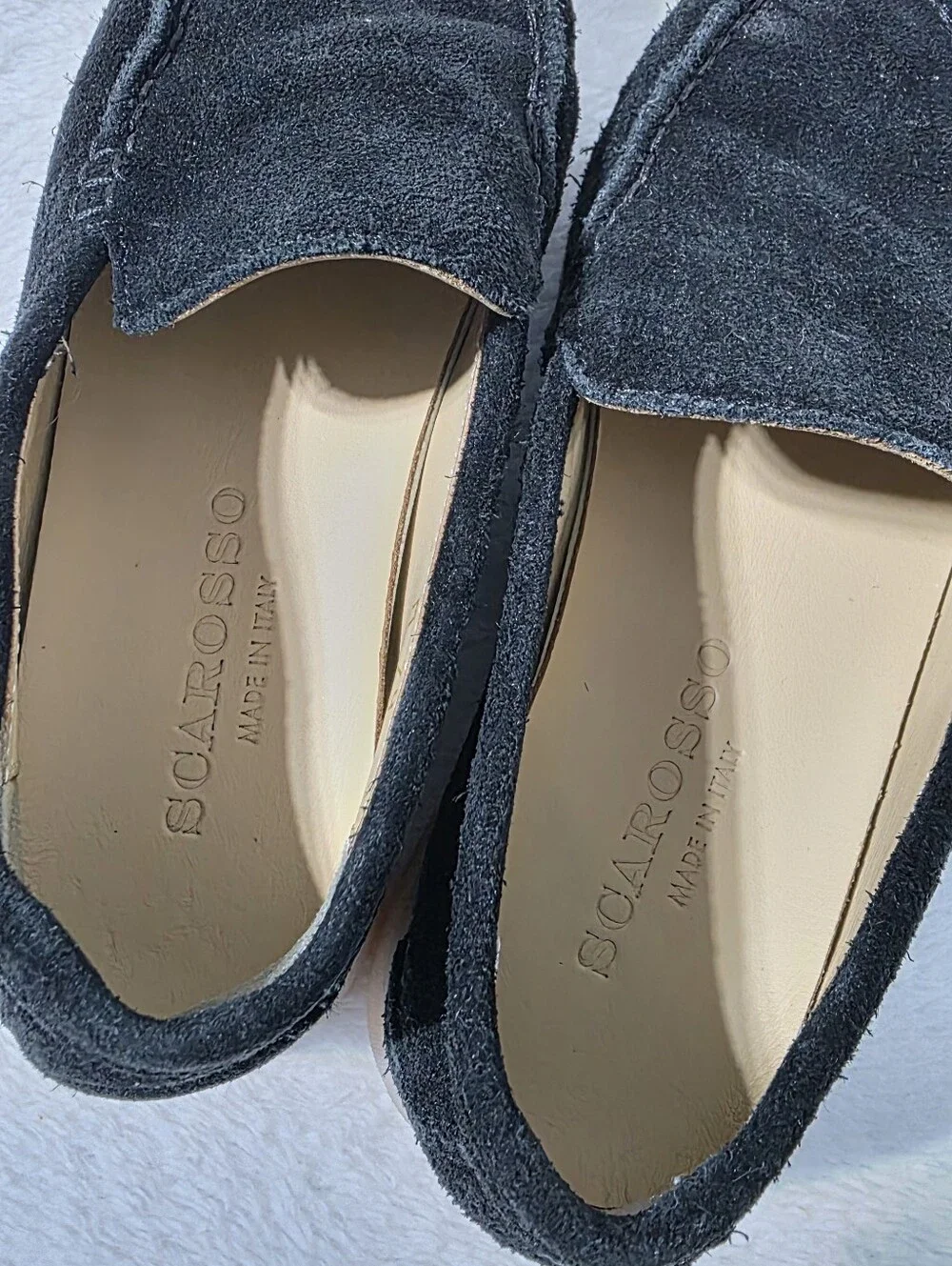 Kids Scarosso Ludovico Black suede loafers US Sz 12 EU Sz 29
